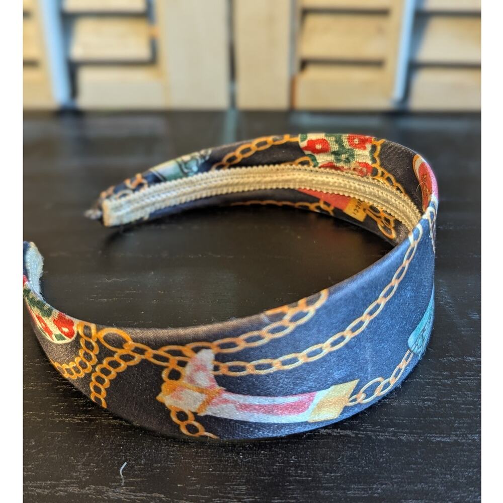 Gucci inspired headband with braided gimp trim